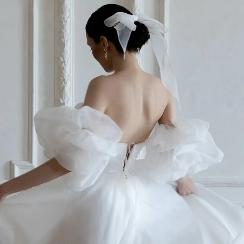 Bride Sleeves Organza Detachable Fluffy and Elegant Eomen's Wedding Dress Party Dress Accessories in Multiple Colors