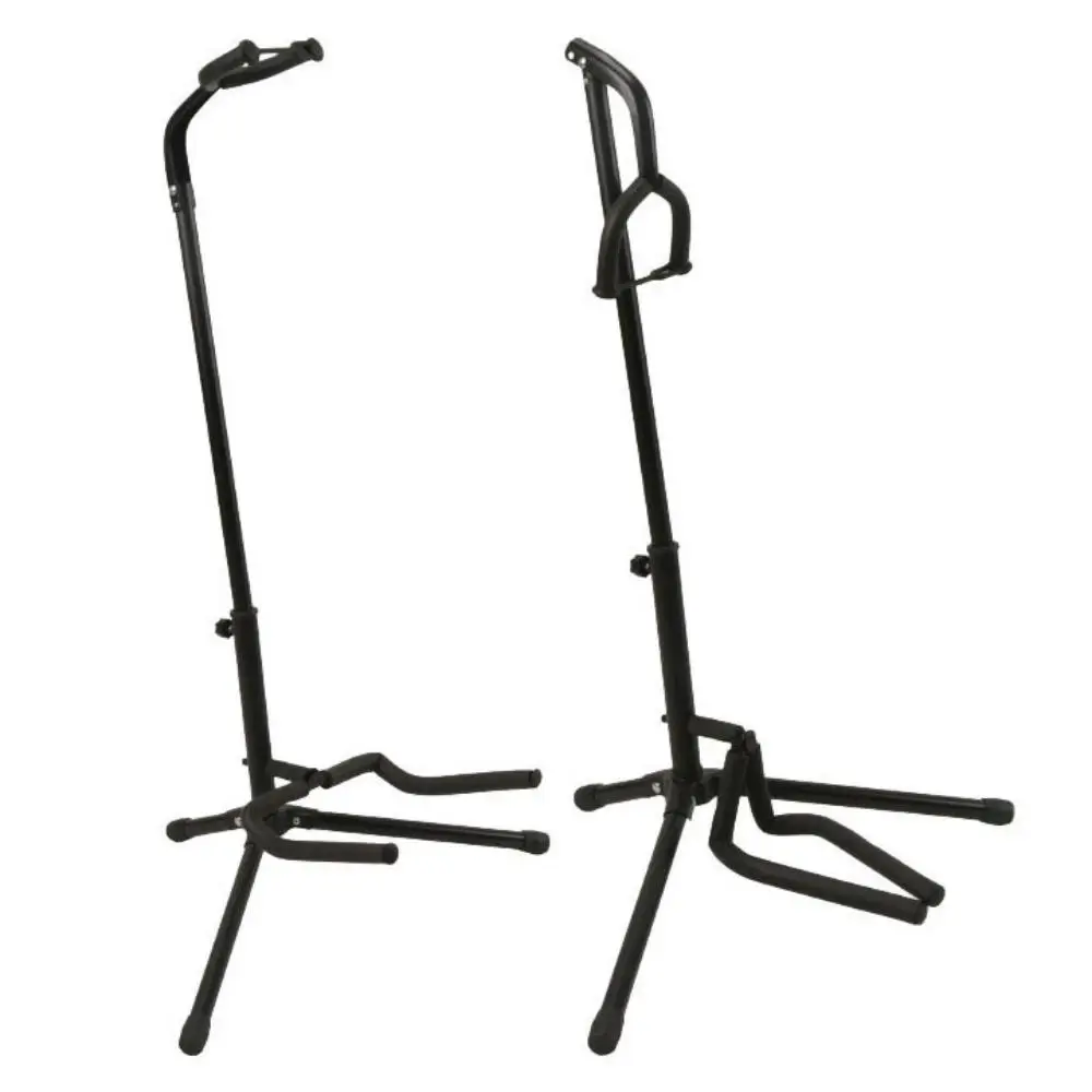 Universal Portable Guitar Stand Collapsible Single Tripod with Safety Lock for Travel Compact Design