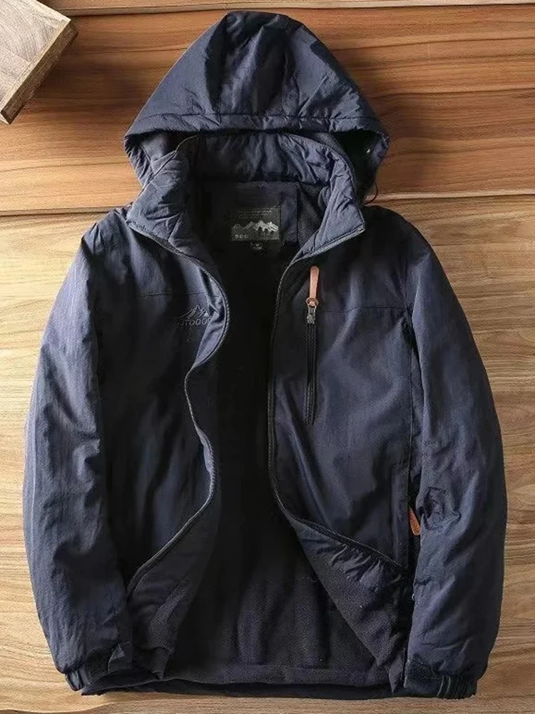Mens Casual Tactical Jacket - Warm Padded Outdoor Coat for Autumn and Winter