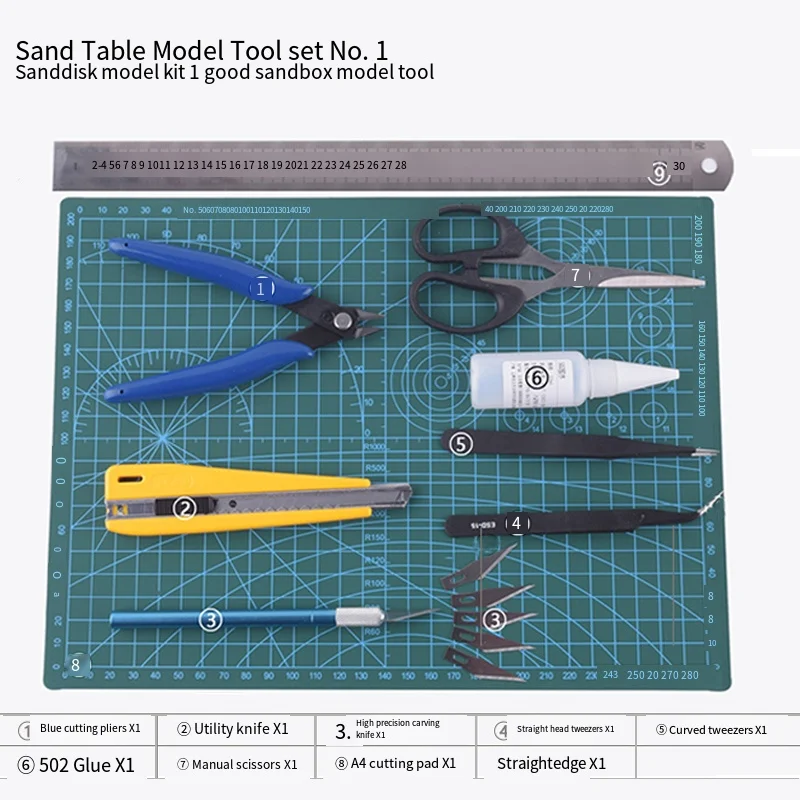 Model Building Tool Sets Multifunctional Model Tools Scissors Pen Engraving Knife Kit Advanced Premium Suit For Gundam Assembly