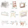 1:12 Scale Dollhouse Miniatures Furniture Teatable Wood Stool Flower Rack Dolls Accessories Photography Props Scenery Model Toy 6