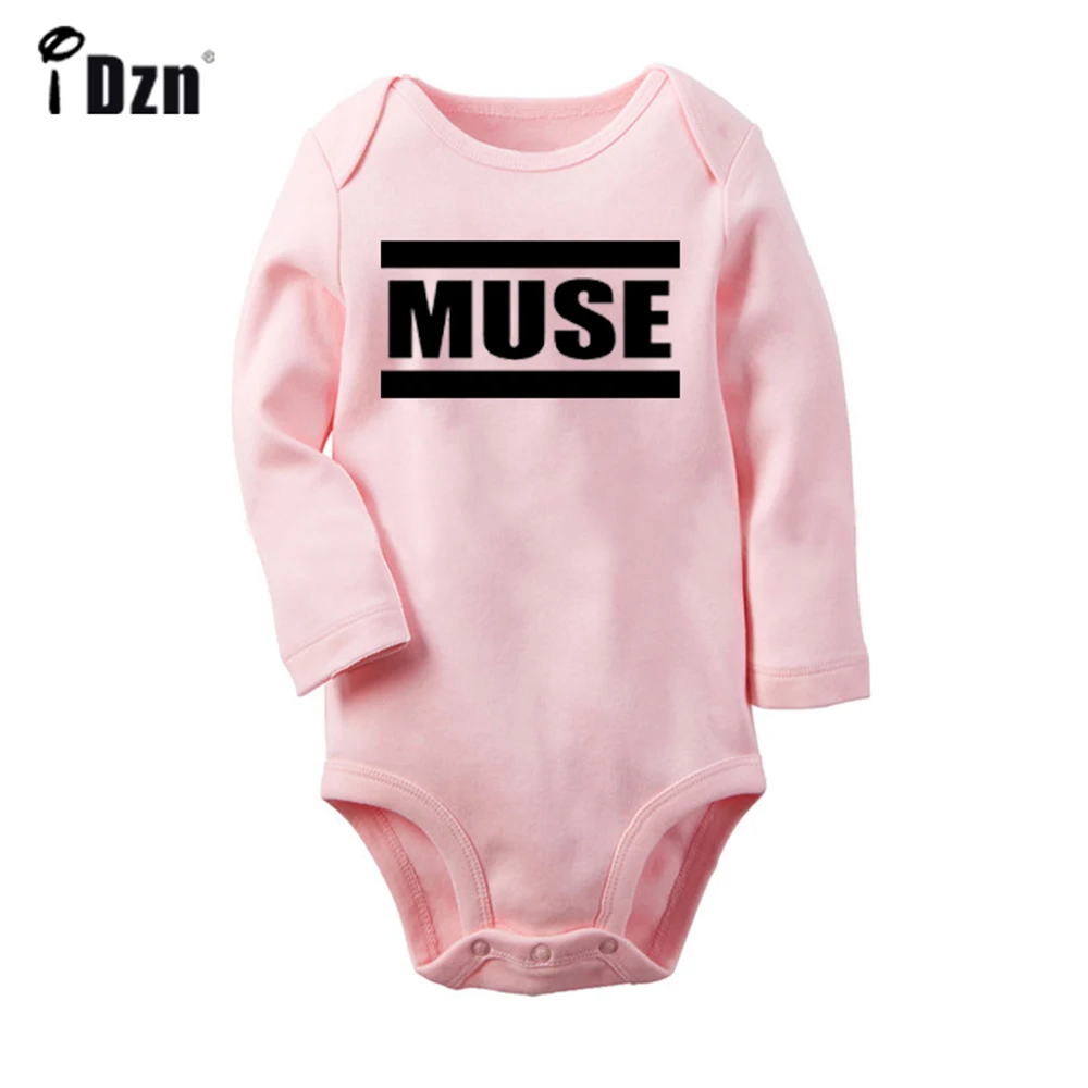 

iDzn NEW MUSE Rock Band Cute Baby Rompers Baby Boys Girls Fun Print Bodysuit Infant Long Sleeves Jumpsuit Kids Soft Clothes