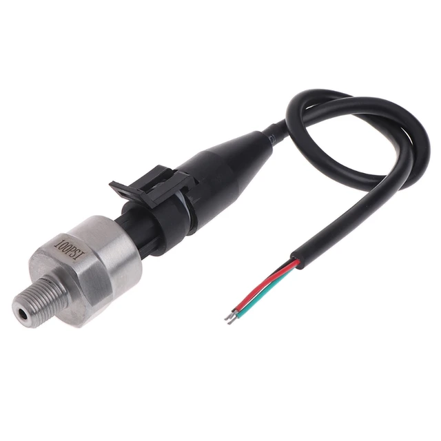 Sensor De Presión G1/4 - Acero Inoxidable, 5V DC, Rango 0-30 PSI - Para Agua, Aire, Gas Y Combustible