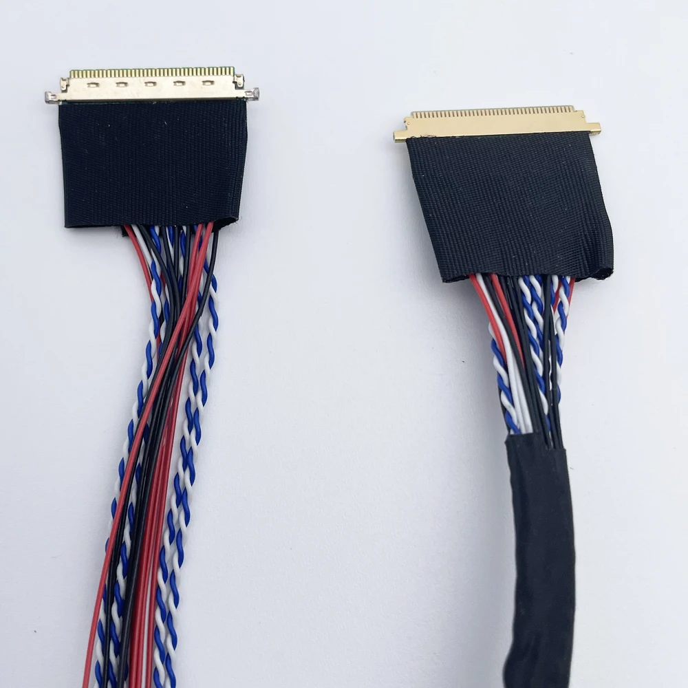 LVDS Cable 21pcs + Cable Adapter Kit 4pcs Compatible 8.9-65" LVDS Screen 20/30/40/51Pin Commonly Used For Screen Tester LCD Repair