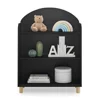 3 Reese 3-Shelf Bookcase, Ebony/Natural 3