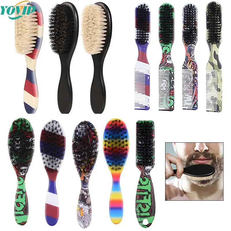

1Pcs Professional Barber Shaving Beard Brush Hair Removal Neck Duster Brushes Horse Hair Salon Face Mustache Clean Shaving Tools