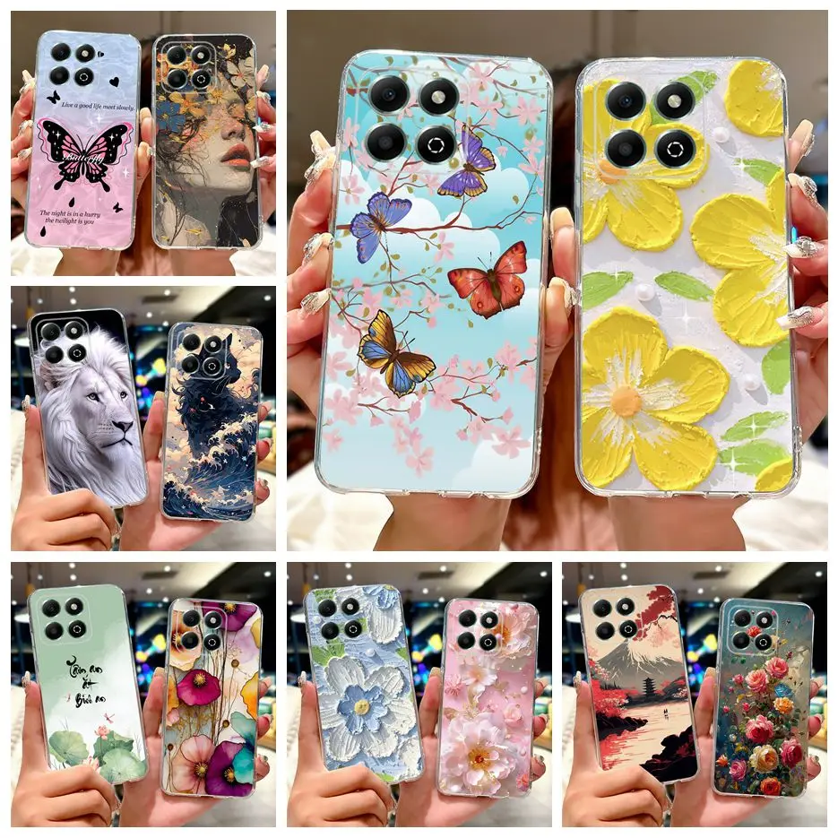 Colorful Flowers Painted Soft Silicone Case
