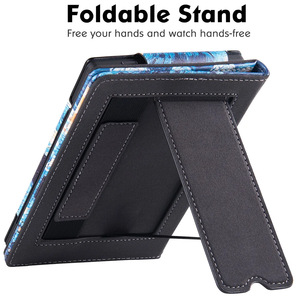 Leather Folios Stand Case Capa de Manga com Alça de Mão Auto Dormir And Wake Onyx Boox Poke3 Poke4 Poke 4s Boox Poke5 pu - Imagem 4