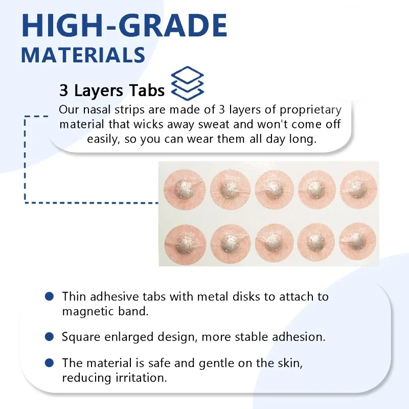 Magnetic Nasal Strips Breathing Dilators for Snoring and Sleep Apnea