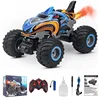 2.4G Remote Control Cars Monster Truck RC Car Electric Trucks Stunt Cars with Light Sound Spray Toys for Boys Kids Children Gift 1