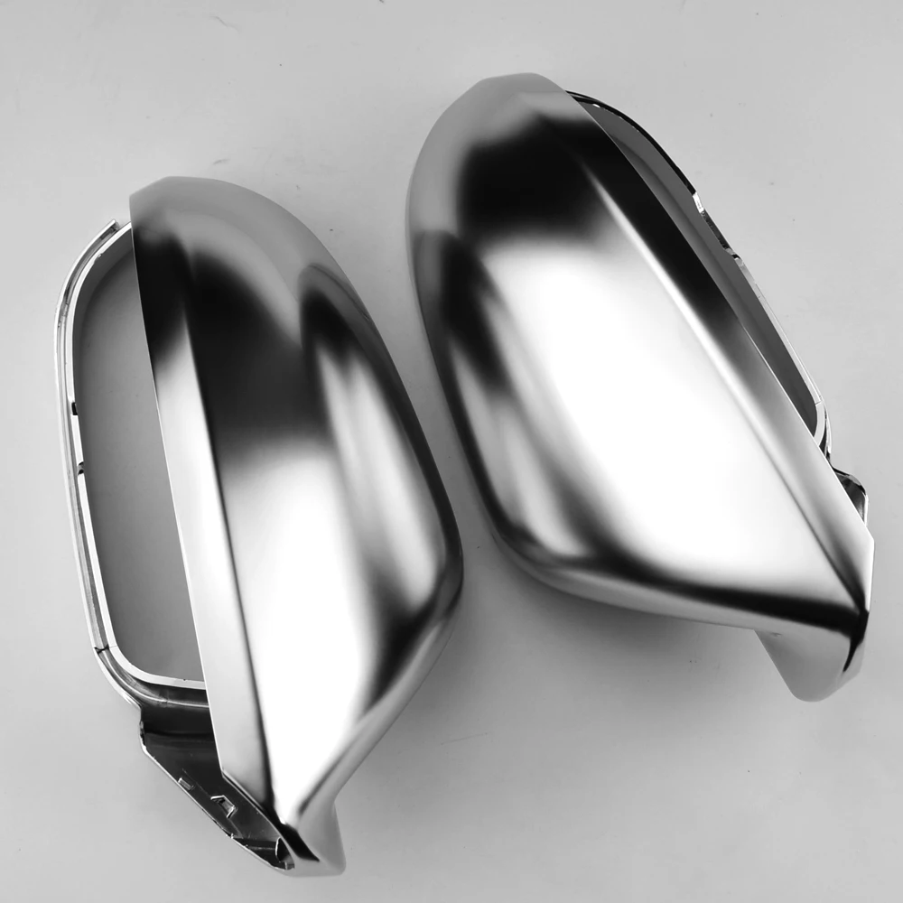 

Car Mirror Cover For Audi A6 C7 S6 RS6 2013+ Matte Chrome Silver Rearview Mirror Cover Protection Cap Car Styling