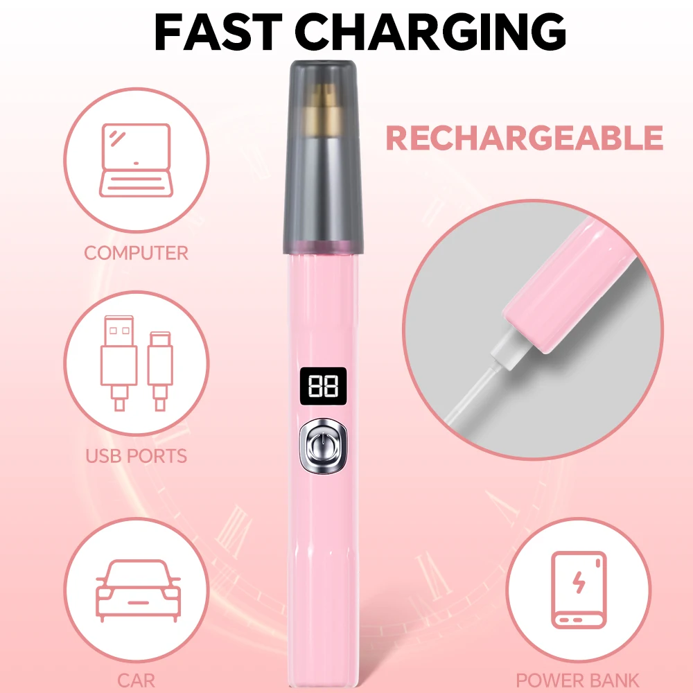 Electric Eyebrow Trimmer, USB Rechargeable Protable Eyebrow Hair Remover, Precision Electric Razor for Eye Brow & Face Epilator