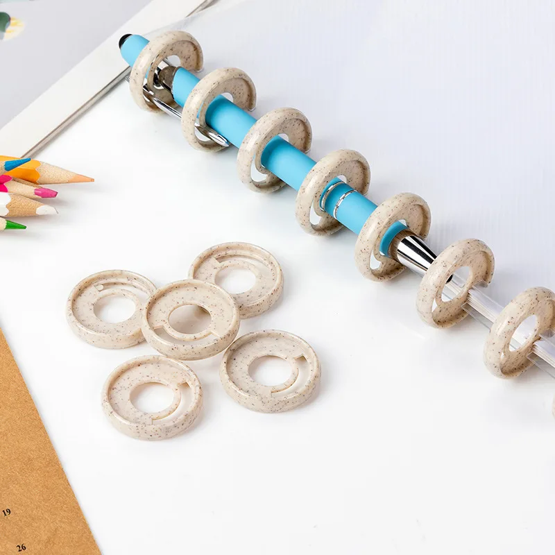 Eco-friendly Mushroom Hole Notebook Binder Plastic Disc 35MM/28MM Notebook Loose-leaf Plastic Ring Disc Planner Ring Binder plastic binding rings,notebook accessories,book binding supplies