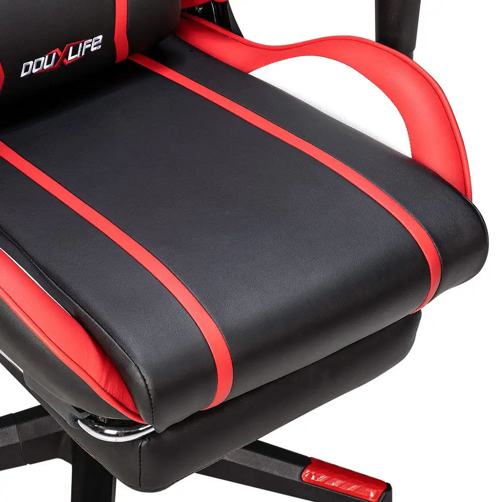 Douxlife GC-RC03 7-Point Massage Gaming Chair, Adjustable Seat Height Ergonomic Office Chair with Footrest and Lumbar Support 6