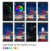 EU Plug LED Strip Light RGB 5050 Music Sync Color Changing APP Control DC 12V LED Lights Flexible Lamp Tape for TV Backlight 4
