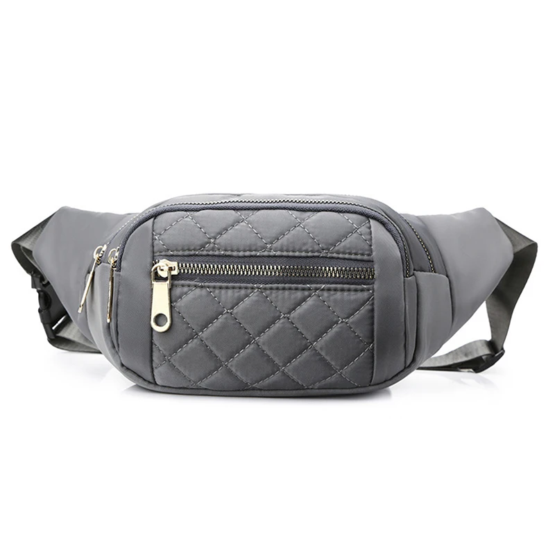 Waist Bag Chest Bag Crossbody Bag Women Plaid Oxford Waterproof Belt Bags Designer Ladies Fashion Fanny Pack Banana Hip Purse