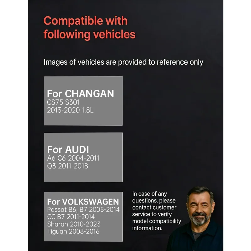 BAOFENG 세라믹 리어 브레이크 패드 세트 (아우디 A6 C6 2004-2011, Q3 2011-2018, 폭스바겐 파사트 B6 B7 2005-2014, 티구안 2008-2016 용)