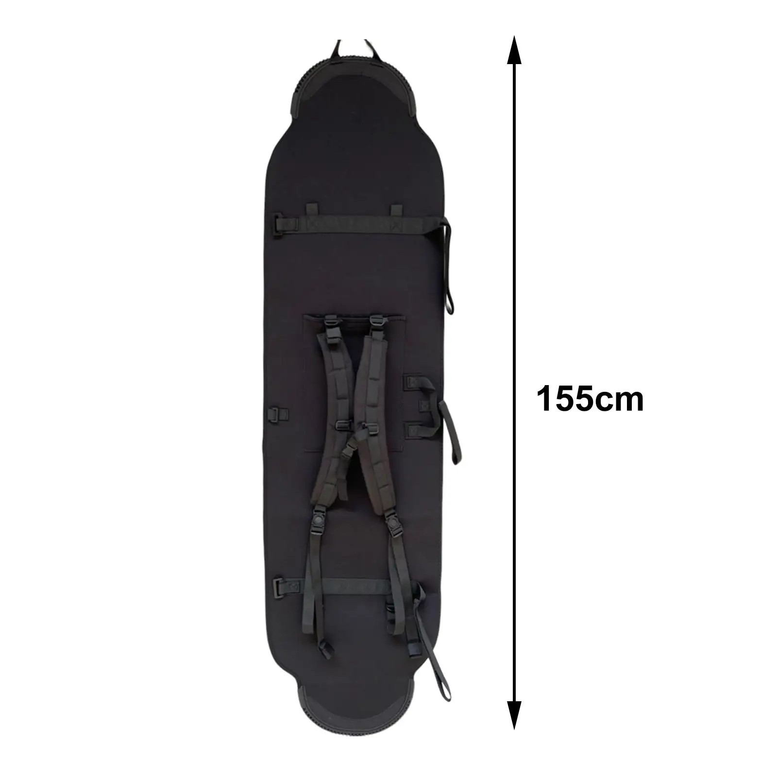 Ski Bag Soft Cover Stretchable Protective Sleeve Adjustable Shoulder Strap