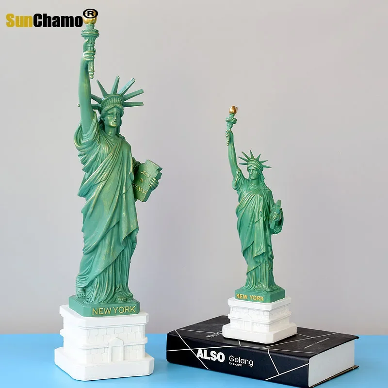 Tourist Souvenir of Creative Statue of Liberty Model Craftwork Display Figurine Living Room Desktop Decoration ornament crafts miniature figurines miniature ornament