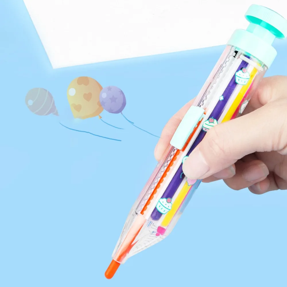 Colored Crayons 8 In 1 DIY Push Style Painting Tools For Kids colored crayons children painting supplies