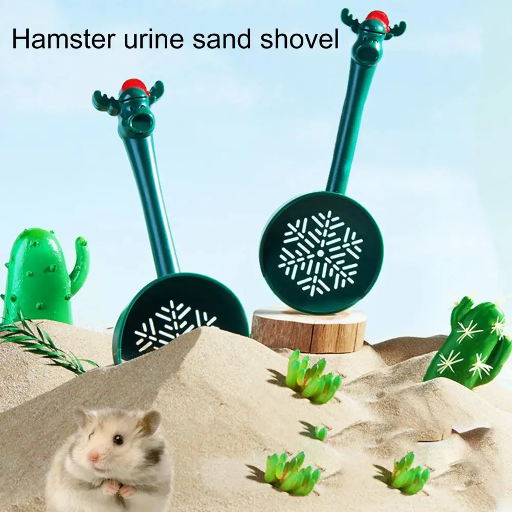 HamsterSandShovelLongHandleHamsterLitterScooper2mmDenseHole