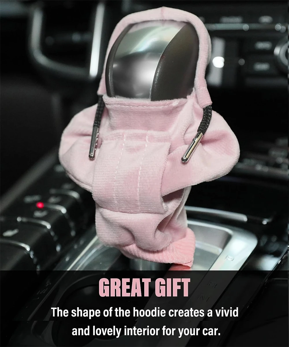 Car Gear Shift Hoodie Gearshift Cover Mini Sweatshirt Gearstick