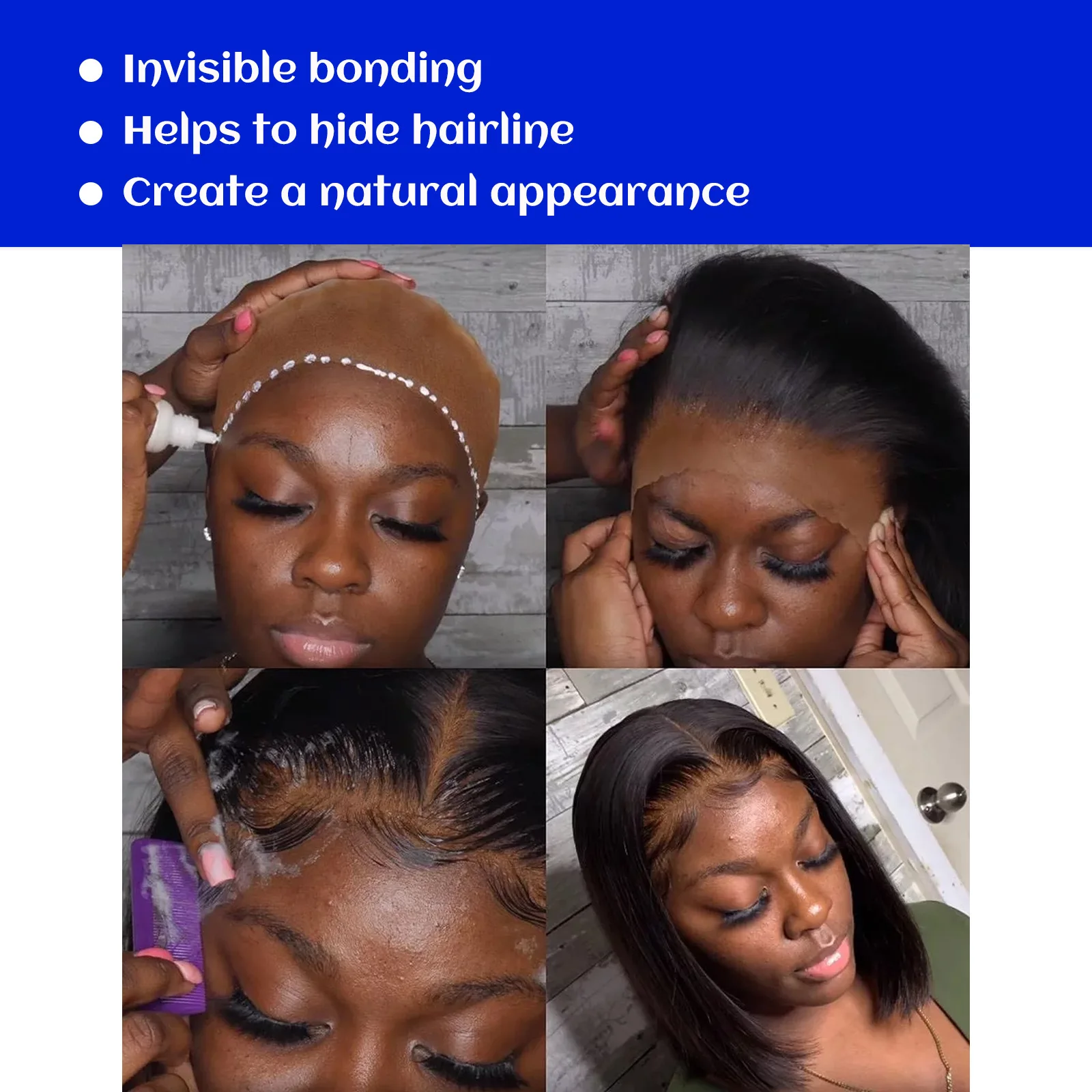 Wig Styling Glue Skin Invisible Liquid Glue Hair Extensions Lace Scalp Hairline Edge Control Styling Gel Pour Cheveux