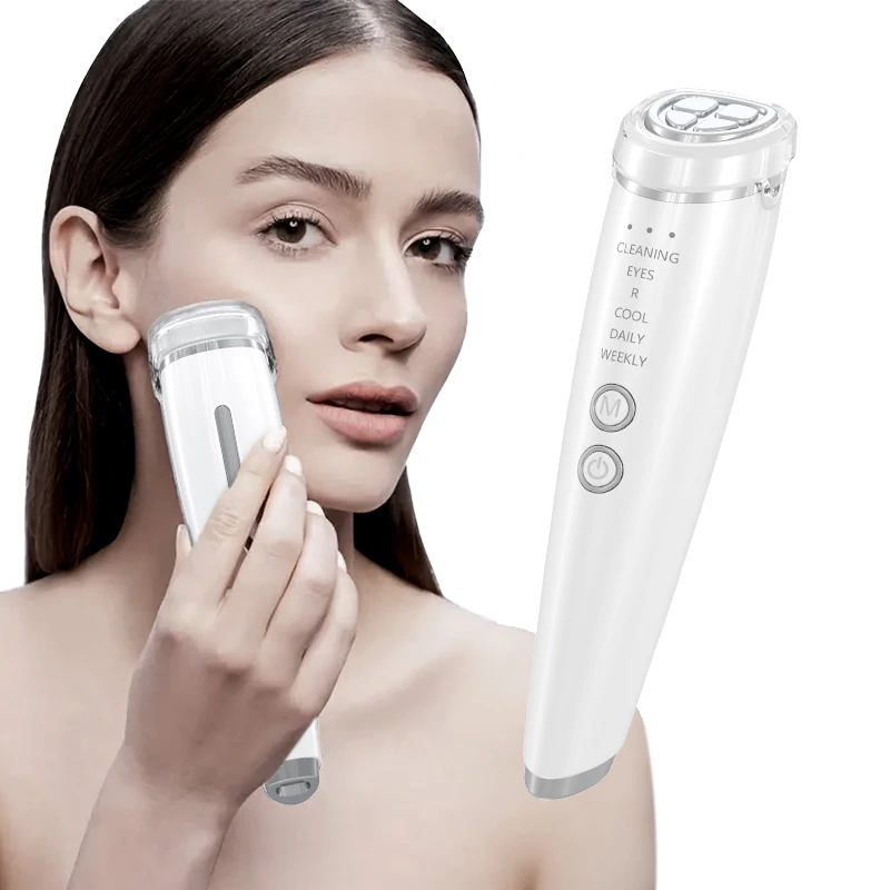 6-IN-1 EMS Facial Massager USB Rechargeable, Hot & Cold Therapy for Face, Eyes & Neck-Beauty Instrument Perfect Gift for Women
