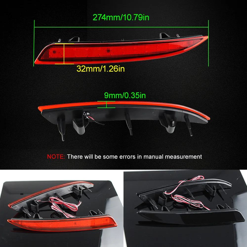 Lampe Réflecteur De Feu Stop Pour Pare-chocs Arrière, Pour Volkswagen VW Touran 2011 2012 2013 2014 2015, Feu Antibrouillard, Voyant D'avertissement, Lumière Décorative