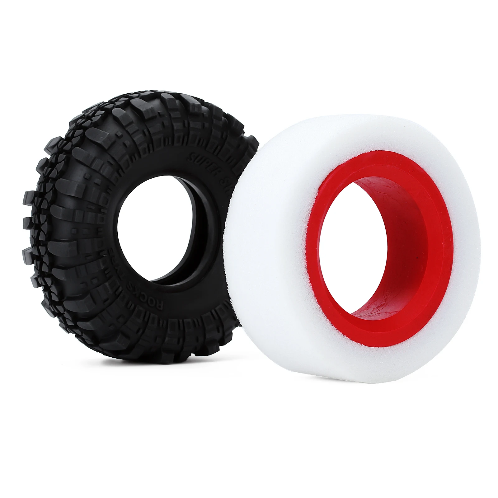 INJORA RC Tire Foam 4pcs Tires Inserts Foam 120mm for 1.9inch Wheel Tires 1/10 RC Crawler Axial SCX10 90046 Traxxas TRX4 Redcat Gen8 