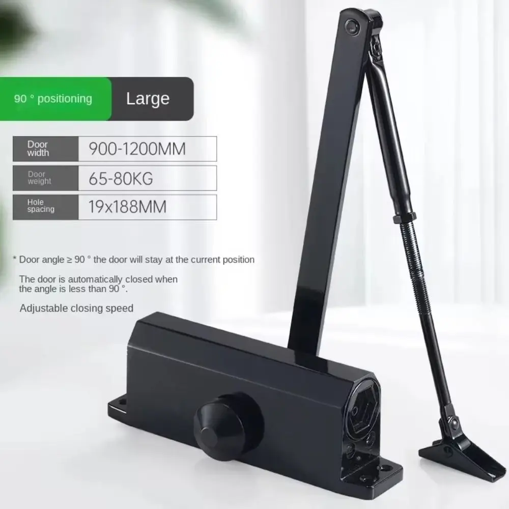 Automatic Door Closer Adjustable Speed Protective Hardware 25KG To 85KG Soft Closing Holder