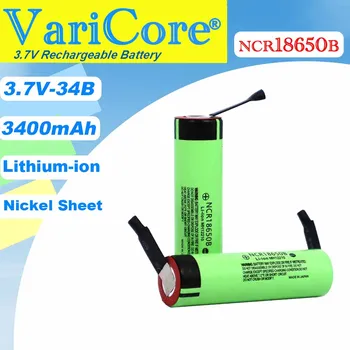 NCR18650B 3400mAh with Nickel Sheets