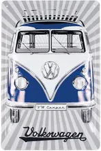 

BRISA VW Collection - Volkswagen Retro Metal Sign with VW Samba Bus T1 Collector's Item, Decoration (/7.8x11.8 Inches)