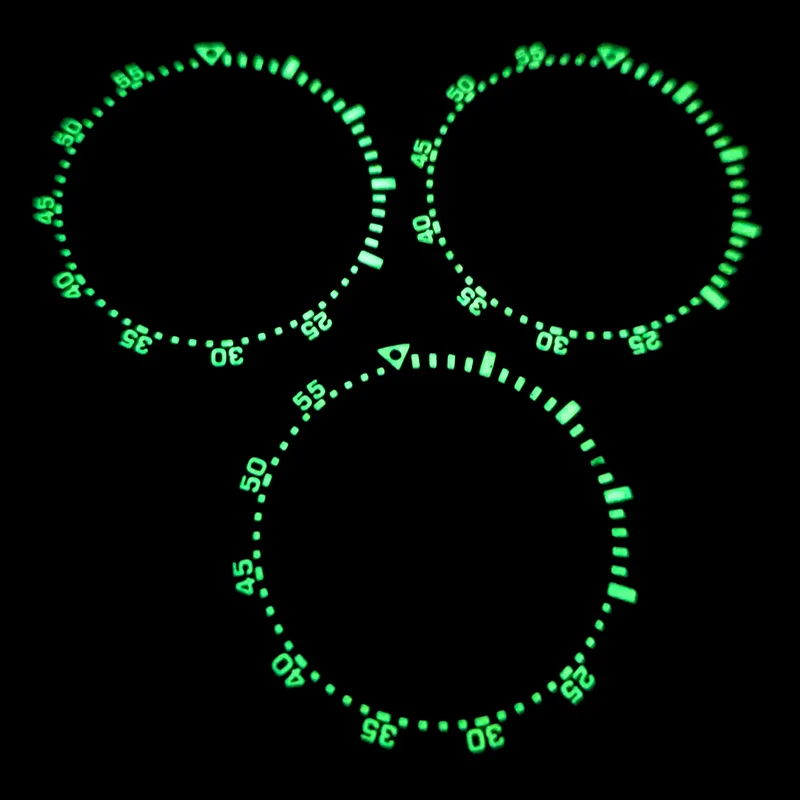 Aço Assista Bezel Inserir Anel c3 Verde Luminoso se Encaixa Seiko Spb185 Spb187 Assista Cases Bezel Assista Peças de Reposição 38 mm 30.5 mm - Image 3