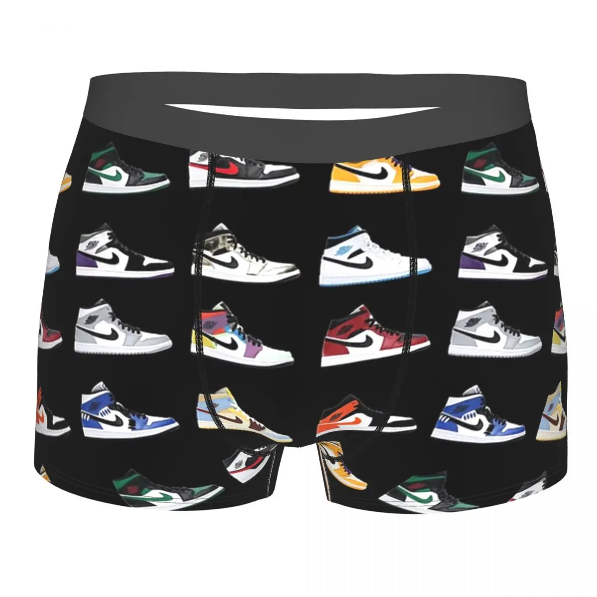 Basketball Shoe Pattern Underpants Breathbale Panties Male Underwear Print Shorts Boxer Briefs | Мужская одежда