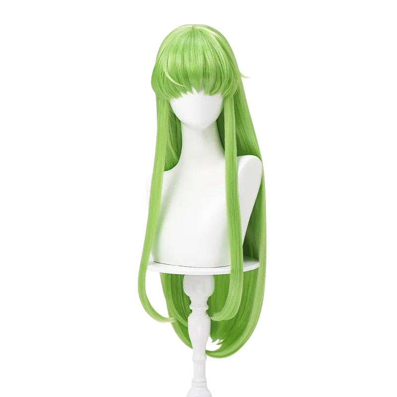 Code Geass C.C. Cosplay Kostüm Perücke Rosa Dress Uniform Halloween Party für Erwachsene Frauen 18