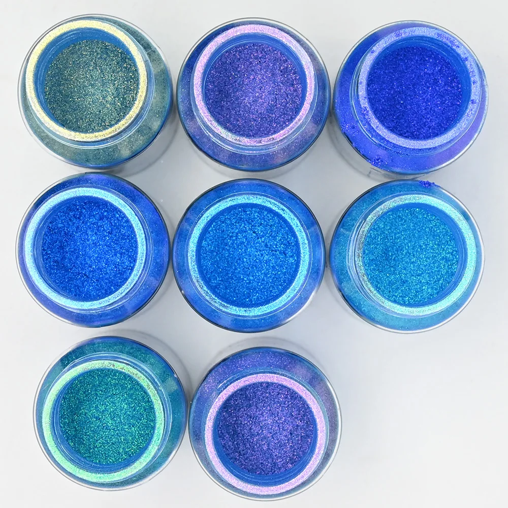 10g Mirror Chameleon Chrome Nail Powder 3D Resin Magic Glitter Chameleon Powder Blue/Purple/Merimaid Dust