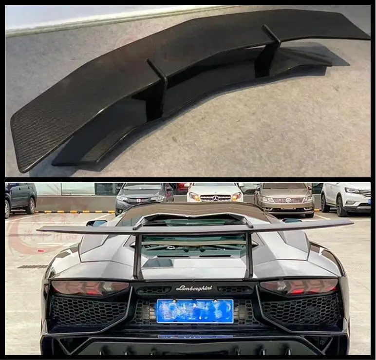 

SV GT STYLE REAL CARBON FIBER REAR WING TRUNK LIP SPOILER FOR Lamborghini Aventador LP700 LP720 LP740 LP750