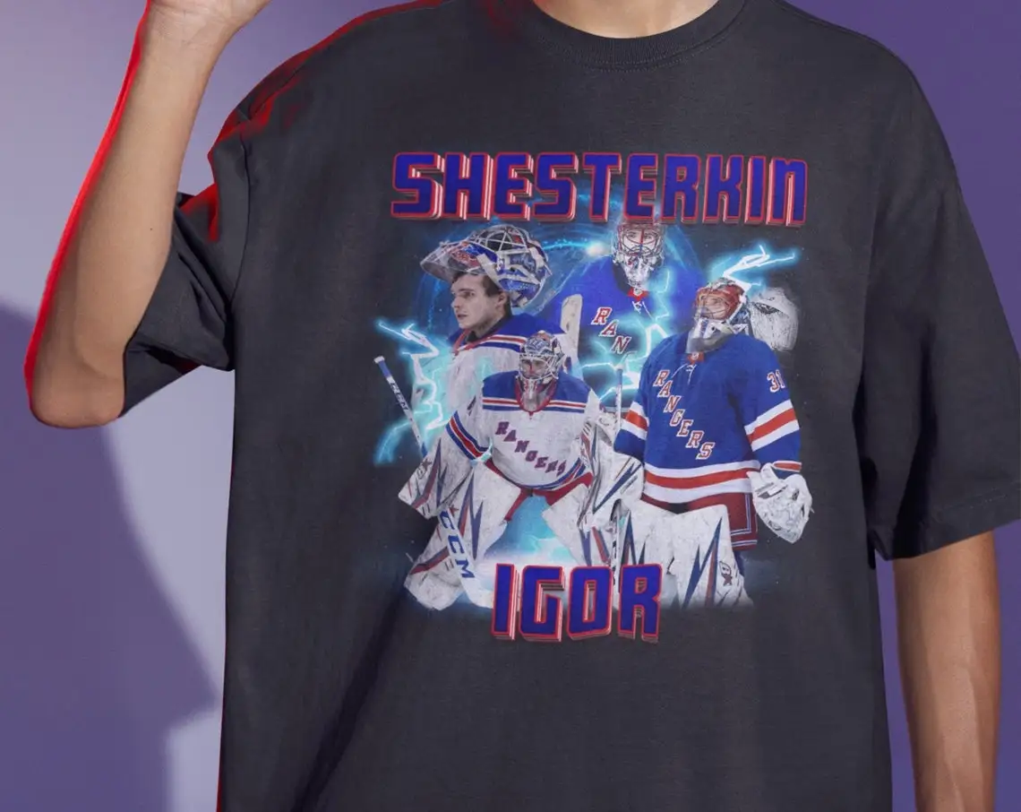 Igor Shesterkin Shirt Ice Hockey American Professional Hockey Championship  Sport Merch Vintage Sweatshirt Graphic Tee Gift Fans( - AliExpress