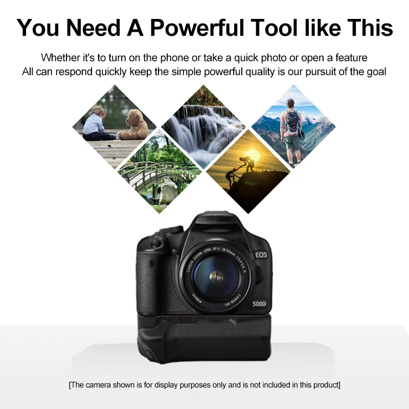 BG-E5 with Remote Control For Canon EOS Rebel XSi XS T1i 450D 500D 1000D digital camera vertical battery Grip