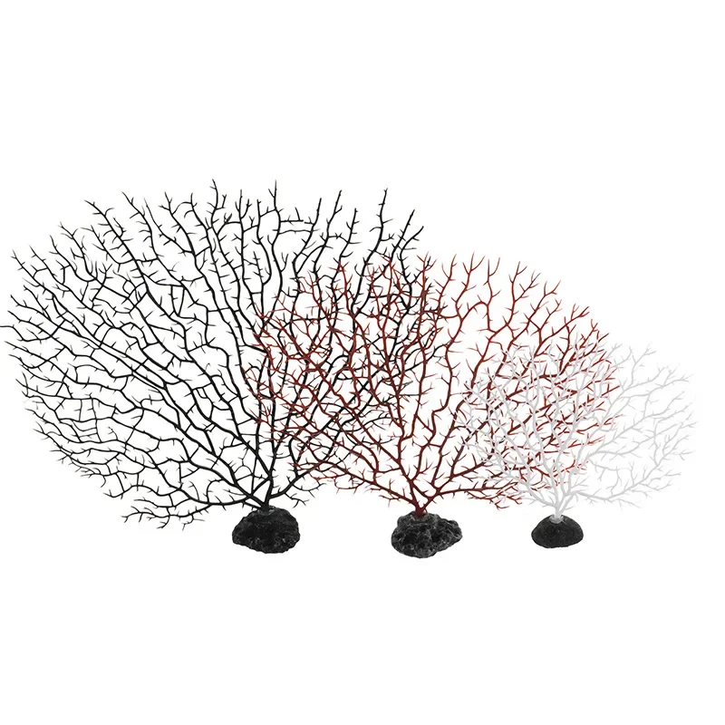 Underwater Artificial Coral Plant Ornament, Aquatic Plant for Aquarium, Fish Tank Landscape Decoration