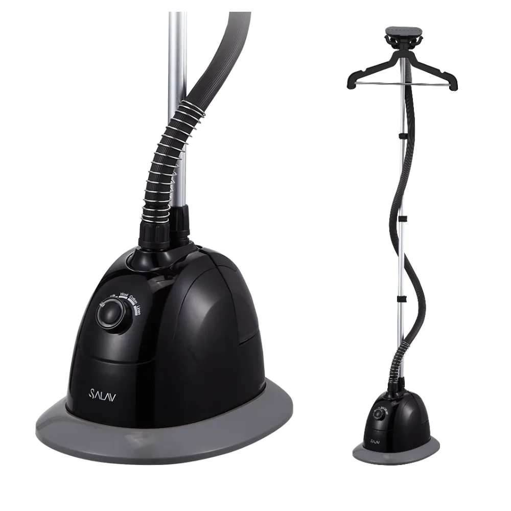 

2023 New SALAV GS34-BJ Performance Garment Steamer with 360-Degree Swivel Multi-Hook Hanger, 4 Steam Settings, 1500W, Black