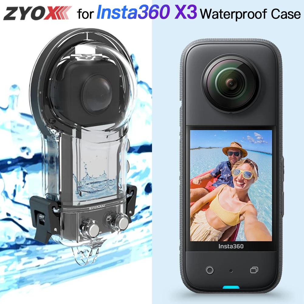 

Водонепроницаемый чехол Insta360 X3 для подводной съемки, с креплением на кронштейне