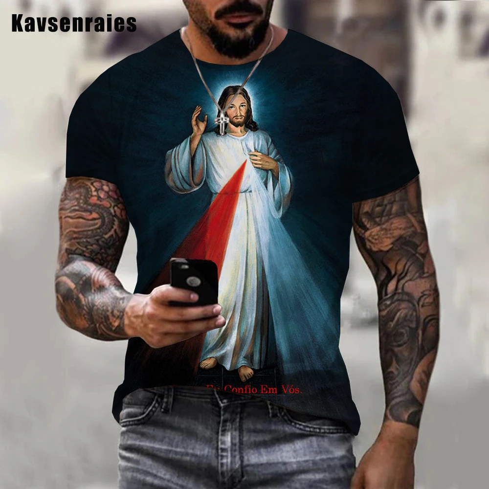 Mens Shirts Print Jesus Christ | Jesus Christ Fashion Shirt | Jesus 3d Shirts Men - New - Aliexpress