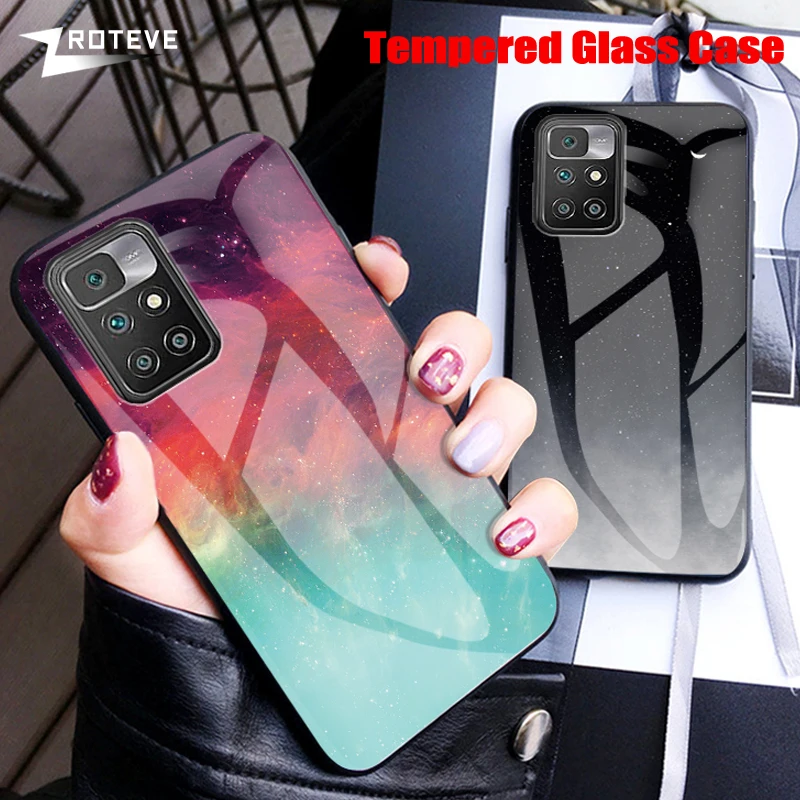 For Redmi10 Case ZROTEVE Starry Tempered Glass Cover For Xiaomi Redmi 10 C 10A 10C 9 9A 9C Xiomi Redmi10A Redmi10C_voghion.com