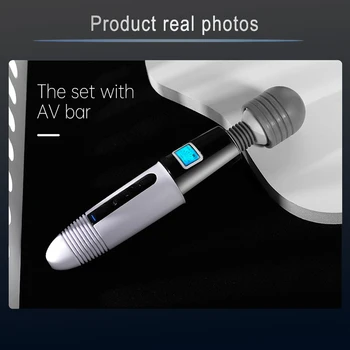 Big Massage Stick 8 Frequency 8 Speeds Stronger Vibrators AV Stick Waterproof USB Rechargeable Adult Sex Products For Women 2