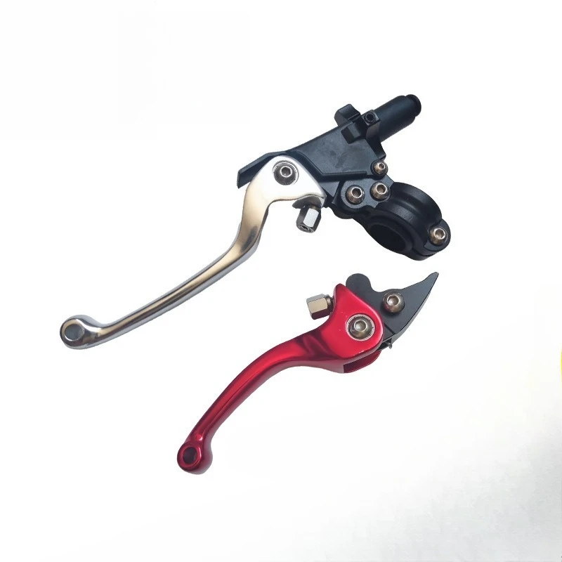 Motorcycle Clutch/Brake Lever- Folding Anti-Slip Handlebars with ASV Design, Aircraft Aluminum Alloy for Sport/Off-Road Models