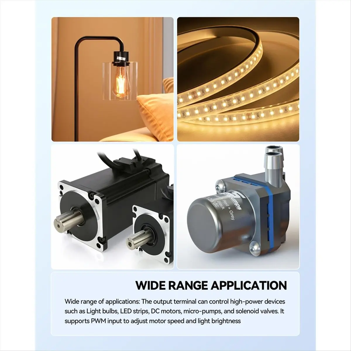 (A23G) 6PCS 듀얼 고전력 MOSFET 트리거 스위치 드라이브 모듈 0-20KHz PWM 조정 모터 속도 컨트롤러, DC 5V-36V 400W,15A