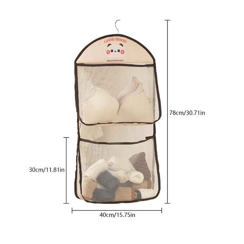 Hanging Organizer Clothes Storage Box Closet Organizer For Socks Bra Underwear Jeans Pants Hanging Bag Clothing Organization 6