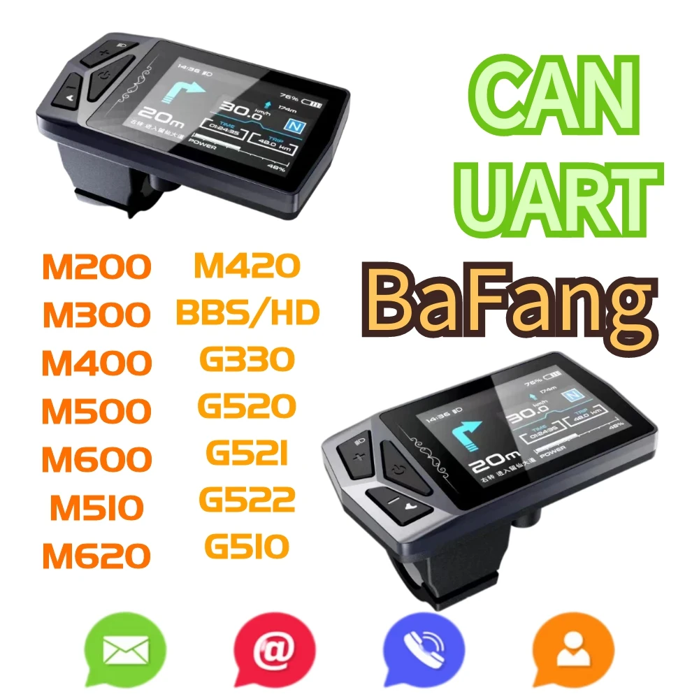 

Bafang Mid Motor EB02 Display Breaking Speed Limits Bluetooth Call Reminder Map Navigation BBS0102 HD M200 M400 M510 M600 M620